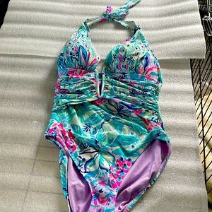 Lilly Pulitzer swim suit.